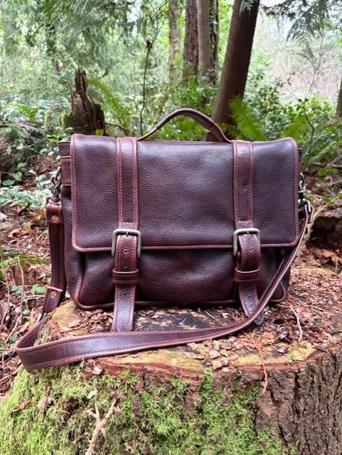 Lindy Bag - Dark Brown Bison (made to order, 4-6 week turnaround