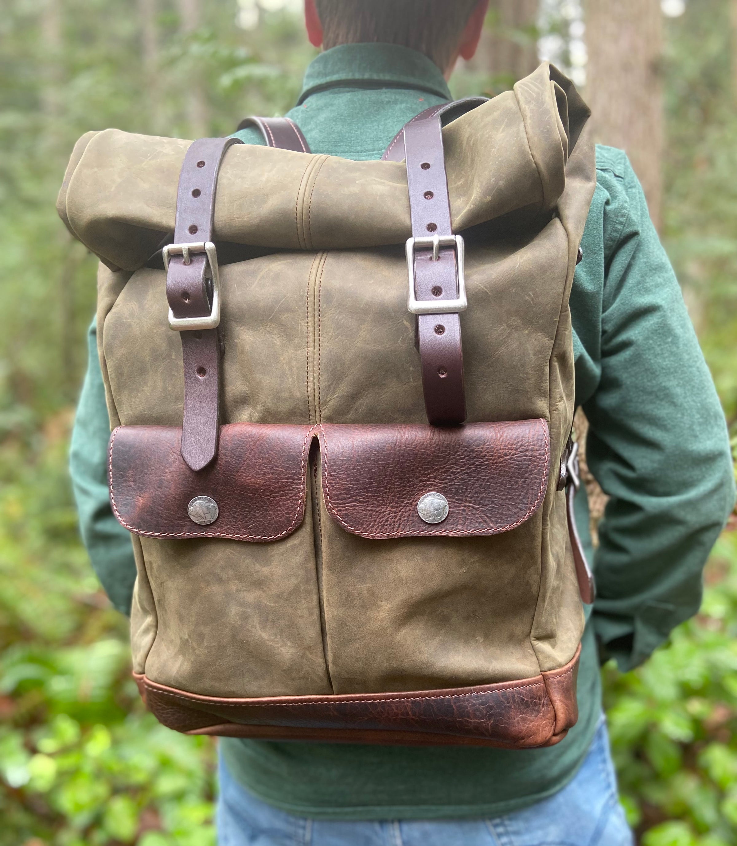 Markfield Vintage Markfield Backpack BRASS TACKS LeathercraftHeavy